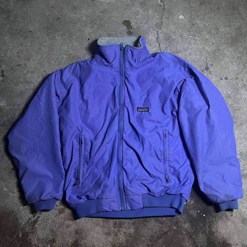 Vintage Patagonia Purple Fleece-Lined Full-Zip Bomber Jacket Size S
